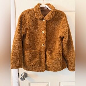 Wonder Nation Brown Brown Sherpa Jacket Size XXL